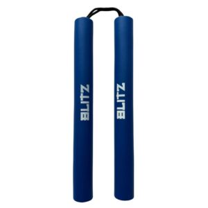 Nunchaku treningowe z linką - niebieskie