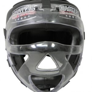 Kask bokserski z maską KSSPU-M czarny